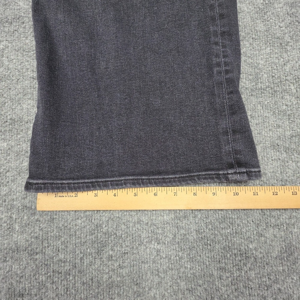 FRAME Le Slim Palazzo Jeans Women's Fits 28 x 29 Black "Destroyer" Wide Leg - Picture 13 of 14